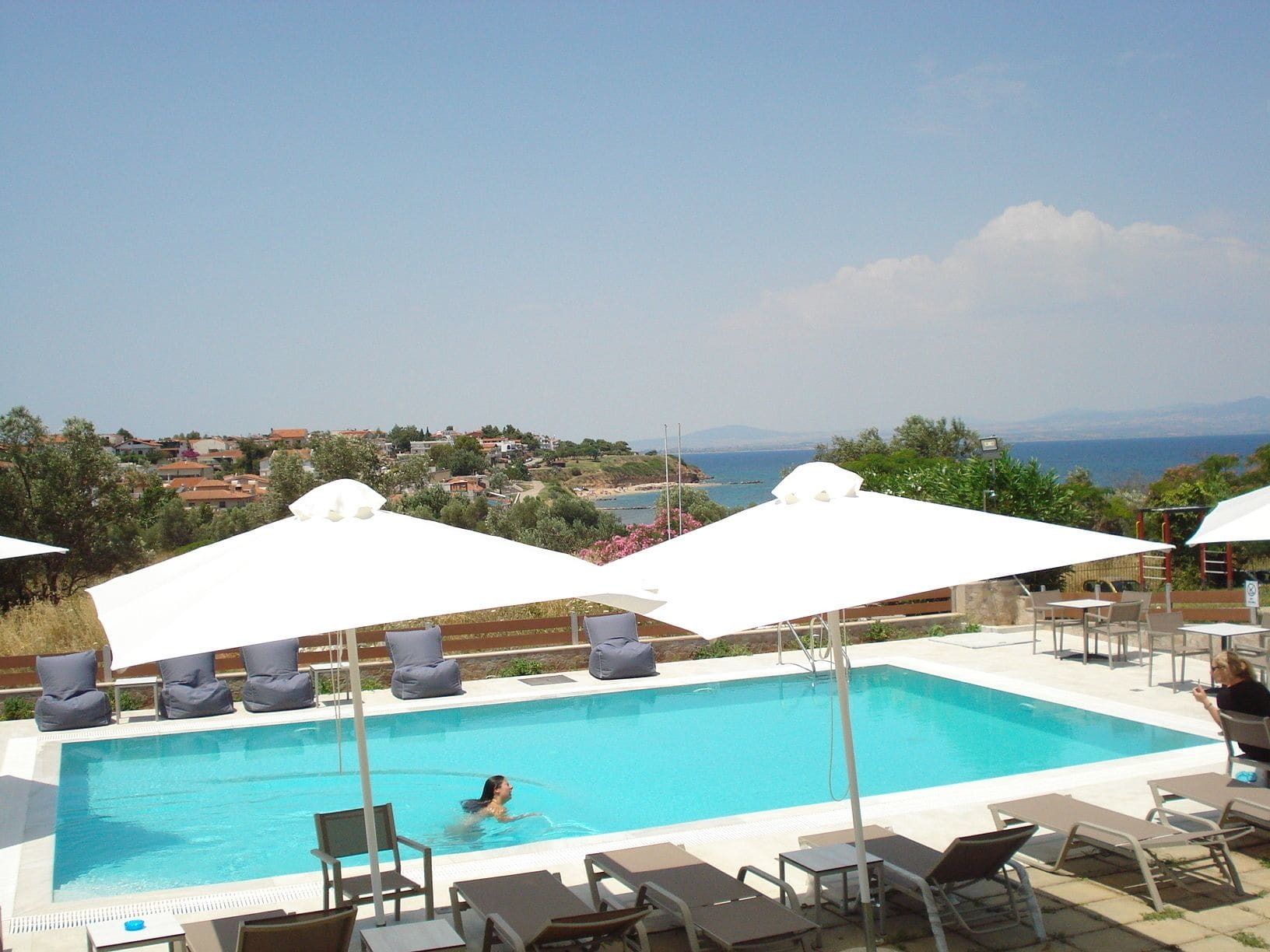 Néa Fókaia Villa Madeleine Tower View מראה חיצוני תמונה